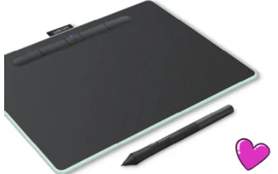 Tablette Graphique WACOM Intuos  Bluetooth - Pistache (CTL-6100WLE-S)