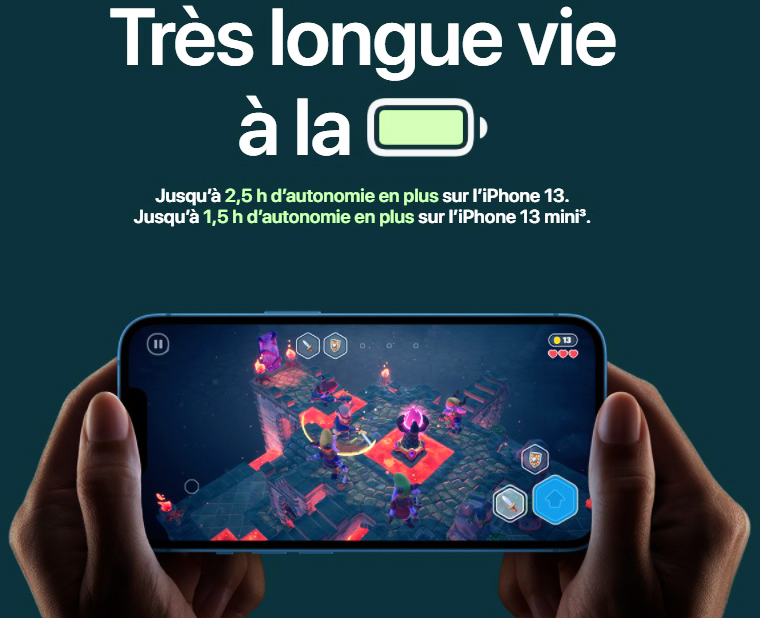 iphone 13 Batterie Autonome