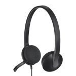 Micro Casque Filaire LOGITECH USB Stéréo H340 - Noir