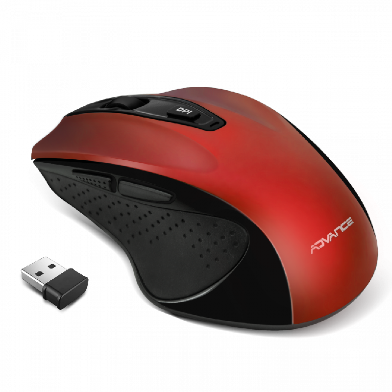 Souris Sans Fil ADVANCE Shape 6D- Rouge Souris Sans Fil ADVANCE Shape 6D- Rouge