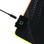 Tapis Souris Gamer AQIRYS ECLIPSE Moyen RVB - Noir
