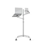 Support Écran DIGIPOS DP9L à DOUBLE BRAS - SILVER