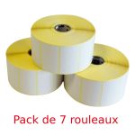 Pack de 7 Rouleaux d'Étiquettes Thermiques 40 x 20 mm - 2000 Étiquettes