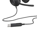 Micro Casque Filaire LOGITECH USB Stéréo H340 - Noir