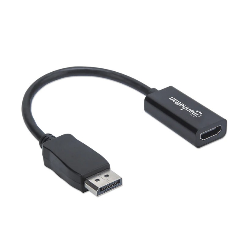 Adaptateur Passif MANHATTAN DisplayPort Vers HDMI - Noir