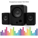 Haut Parleur Sans Fil ADVANCE Speaker 2.1 Soundphonic 11W RMS - Noir