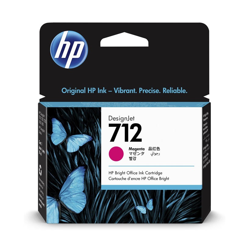 Cartouche Original Jet d'encre HP 712 - Magenta Cartouche Original Jet d'encre HP 712 - Magenta