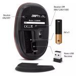 Souris Sans Fil ADVANCE DRIFT 2 - Noir&Rouge