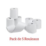 Pack de 5 Rouleaux d'Étiquettes Thermiques Continu 56 mm