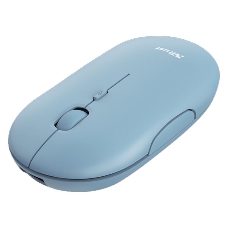 Souris Sans Fil TRUST Puck Ultra Fine Rechargeable - Bleu Souris Sans Fil TRUST Puck Ultra Fine Rechargeable - Bleu