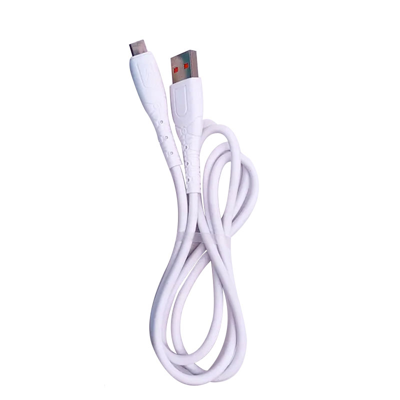 Câble De Charge TN50 USB-A Vers Type-C - Blanc Câble De Charge TN50 USB-A Vers Type-C - Blanc