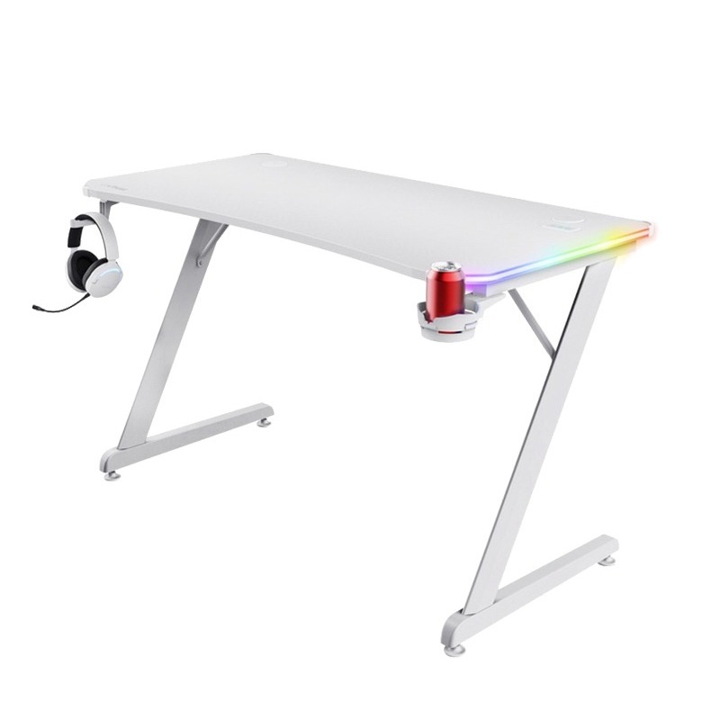 Bureau de Gaming TRUST GXT 709 Luminus RGB - Blanc Bureau de Gaming TRUST GXT 709 Luminus RGB - Blanc