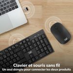 Ensemble Clavier & Souris TNB Classy Sans Fil KBSCBK2 - Noir