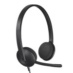 Micro Casque Filaire LOGITECH USB Stéréo H340 - Noir