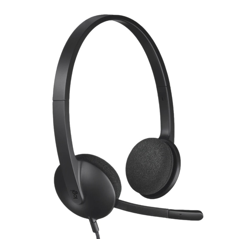 Micro Casque Filaire LOGITECH USB Stéréo H340 - Noir Micro Casque Filaire LOGITECH USB Stéréo H340 - Noir