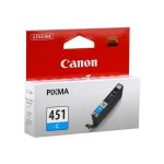 Cartouche Jet d'encre Canon Original CLI-451 - Cyan