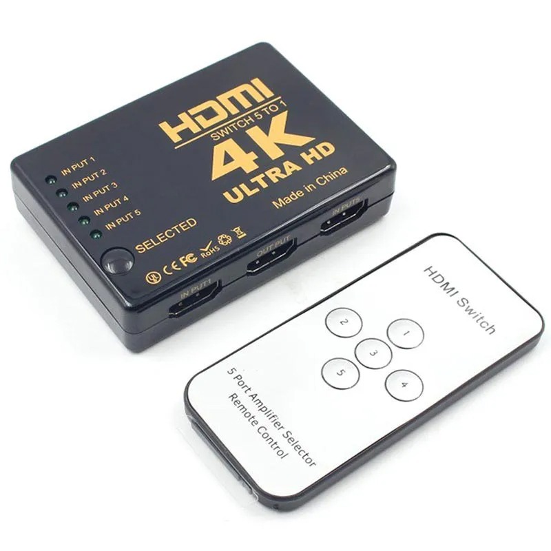 Splitter HDTV 5 Ports HDMI - Noir Splitter HDTV 5 Ports HDMI - Noir