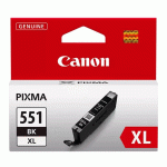 Cartouche d'encre originale Canon à haute capacité CLI-551XLBK Noir