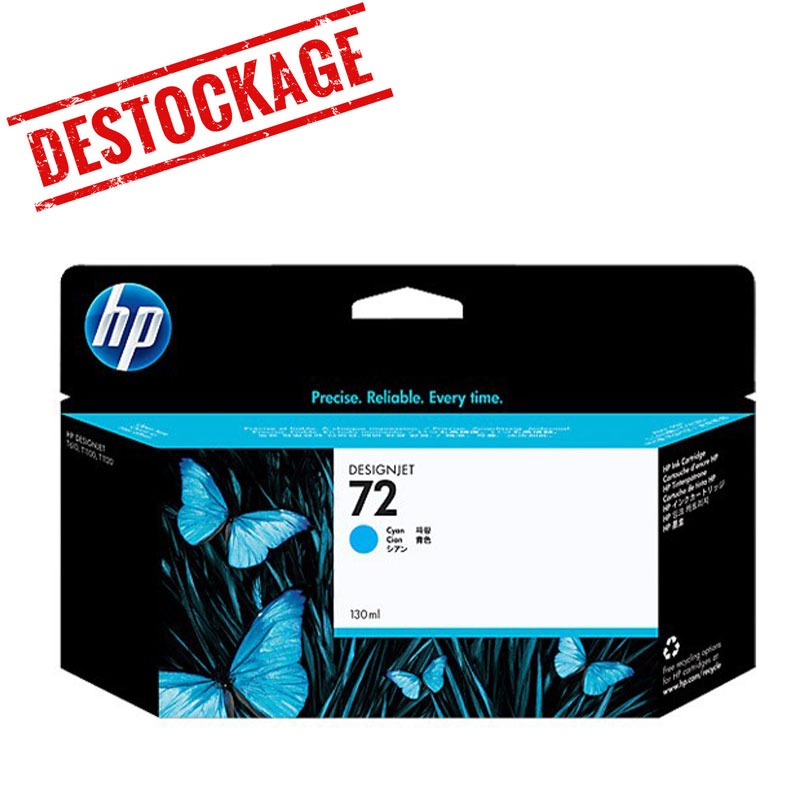 Cartouche d'encre DesignJet HP 72 130 ml - Cyan Cartouche d'encre DesignJet HP 72 130 ml - Cyan