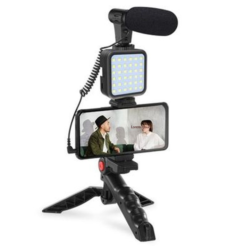 Kit De Production Vidéo avec Trépied AY-49 - Noir