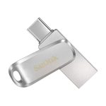 Clé USB SANDISK Ultra Dual Drive Luxe 64Go USB Type-C - Gris