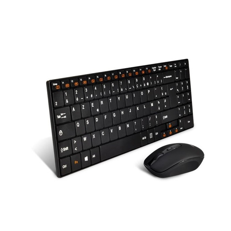 Ensemble Clavier & Souris Sans Fil ADVANCE Combo - Noir Ensemble Clavier & Souris Sans Fil ADVANCE Combo - Noir
