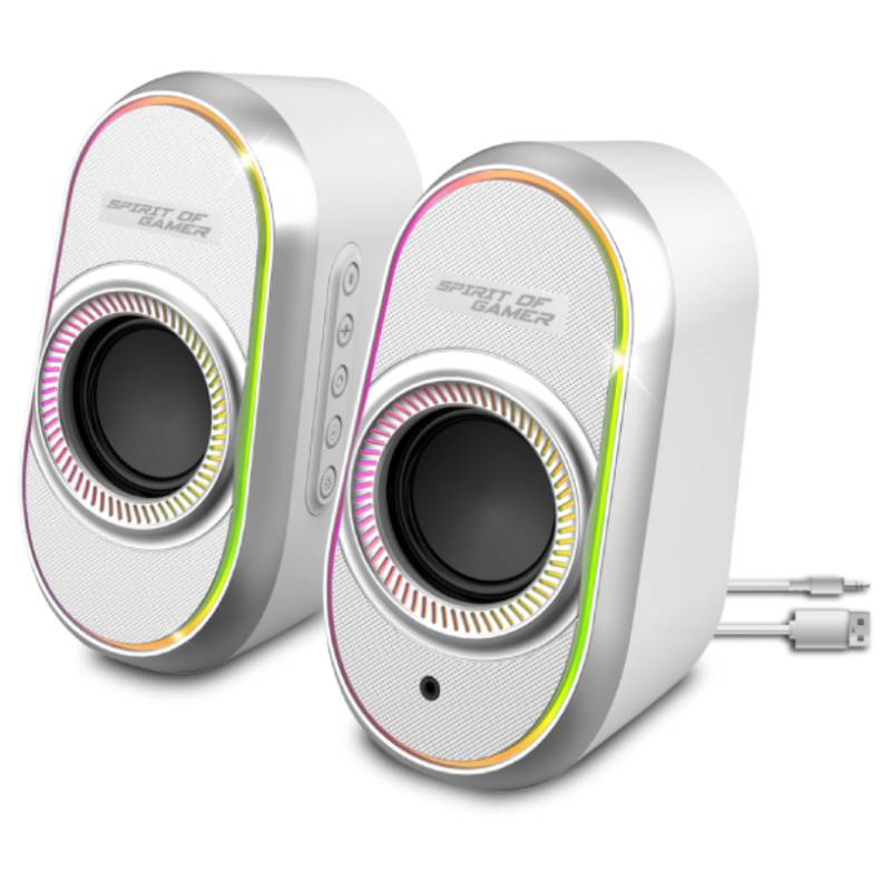 Haut-parleur Gamer Sans Fil SPIRIT OF GAMER Fanatic 500 RGB - Blanc Haut-parleur Gamer Sans Fil SPIRIT OF GAMER Fanatic 500 RGB - Blanc