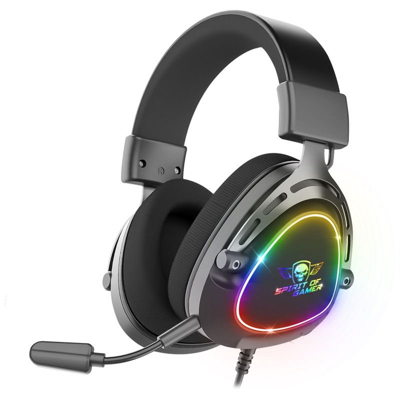 Micro Casque Gamer Filaire SPIRIT OF GAMER ELITE H40 DARK RGB - Noir Micro Casque Gamer Filaire SPIRIT OF GAMER ELITE H40 DARK RGB - Noir