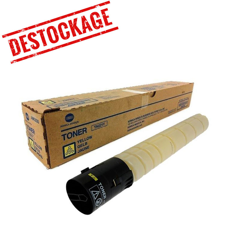 Toner Original KONICA MINOLTA TN-221 - Jaune (TN-221Y) Toner Original KONICA MINOLTA TN-221 - Jaune (TN-221Y)