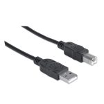 Câble MANHATTAN USB 2.0 Type B 3 Métres - Noir