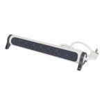 Multiprise LEGRAND 6X2P+T Parafoudre 1.5M - Blanc