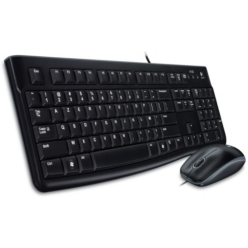 Ensemble LOGITECH Clavier et Souris MK120 USB - Noir Ensemble LOGITECH Clavier et Souris MK120 USB - Noir