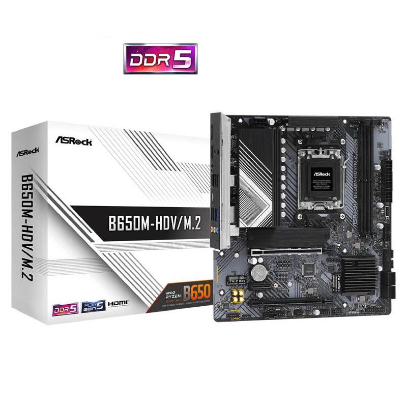 Carte Mère ASROCK B650M-HDV/M.2 (90-MXBLA0-A0UAYZ) Carte Mère ASROCK B650M-HDV/M.2 (90-MXBLA0-A0UAYZ)