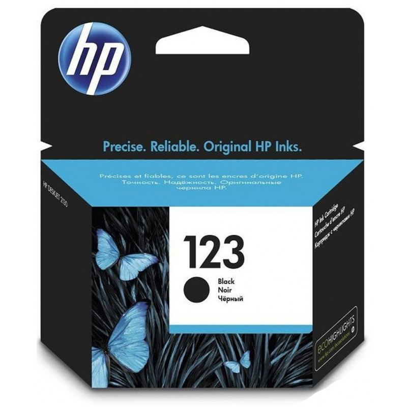 Cartouche Original Jet d'encre HP 123 - Noir Cartouche Original Jet d'encre HP 123 - Noir