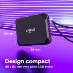 Disque Dur Externe CRUCIAL SSD X9 1To USB 3.2 Gen-2 - Noir