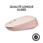 Souris Optique Sans Fil LOGITECH M171 - Rose