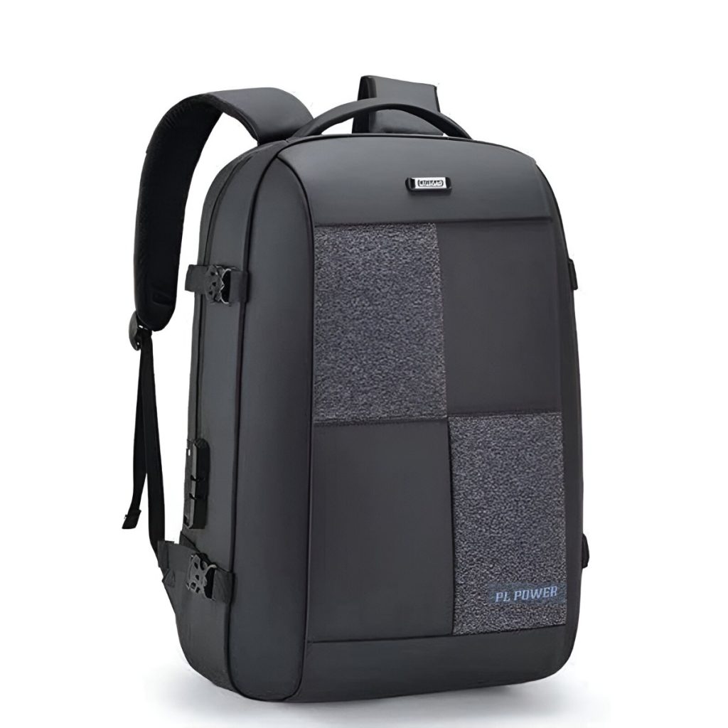Sac à Dos Antivol Avec Cadenas 3D Pour Pc Portable 15.6'' - Noir&Gris