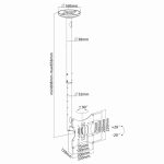 Support De Plafond SBOX CPLB-28S Pour TV 23''- 43''