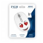 Souris Sans Fil INCA IWM-245RB Avec Design - Blanc