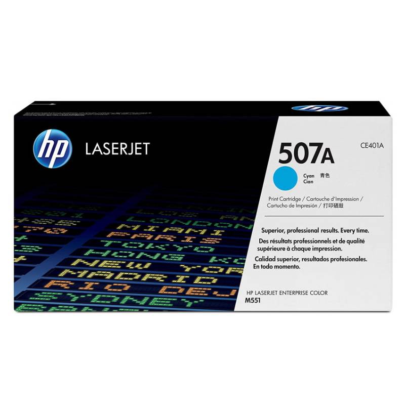 CE401A - HP 507A toner LaserJet cyan authentique CE401A - HP 507A toner LaserJet cyan authentique