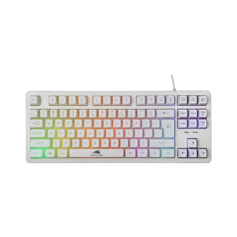 Clavier Gamer Filaire BARACUDA BGK-01124 - Blanc Clavier Gamer Filaire BARACUDA BGK-01124 - Blanc