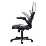Chaise Gaming TRUST GXT703W RIYE Avec Accoudoirs - Noir et Blanc