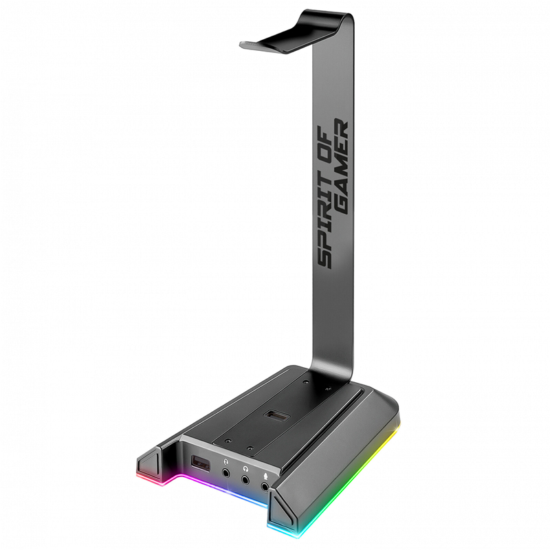 Support de casque SPIRIT OF GAMER STD5 SENTINEL 7.1 RGB - Gris Support de casque SPIRIT OF GAMER STD5 SENTINEL 7.1 RGB - Gris