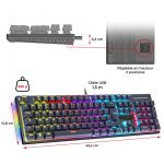 Clavier Gamer Filaire SPIRIT OF GAMER XPERT-K250 RGB - Noir