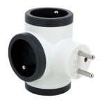 Multiprises LEGRAND 3 Prises 2P+T 16A 230V Avec Sorties Latérales - Blanc & Gris foncé