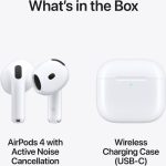 Écouteurs Sans Fil APPLE Airpods 4 ANC - Blanc