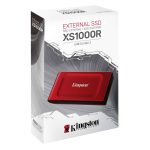 Disque Dur Externe KINGSTON XS1000 1To SSD USB 3.2 Gen 2 - Rouge