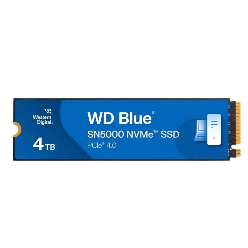 Disque Dur Interne WESTERN DIGITAL SN5000 4To SSD PCIe NVMe - Bleu Disque Dur Interne WESTERN DIGITAL SN5000 4To SSD PCIe NVMe - Bleu