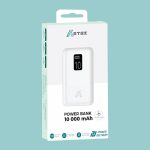 Power Bank ARTEK 10000 mAh - Blanc