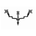 Support De Bureau Rotatif GEMBIRD Pour 3 Écrans  17"-27" - Noir